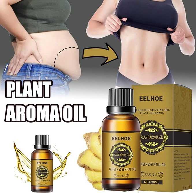 EELHOE Ginger Essential Oil – Natural Ginger Extract, Aromatherapy & Skincare Essential Oil